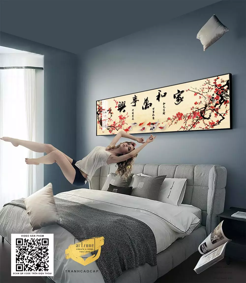 Tranh Mica Cửu Ngưu Quán Hội AZ1-0626 Series với khung nhôm chắc chắn