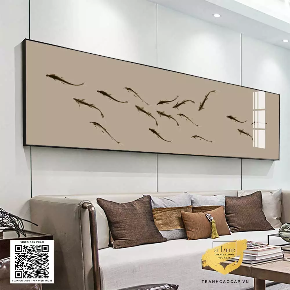 Phong Cảnh Dần Cá Quý Tủ - Nét đẹp truyền thống trong không gian hiện đại