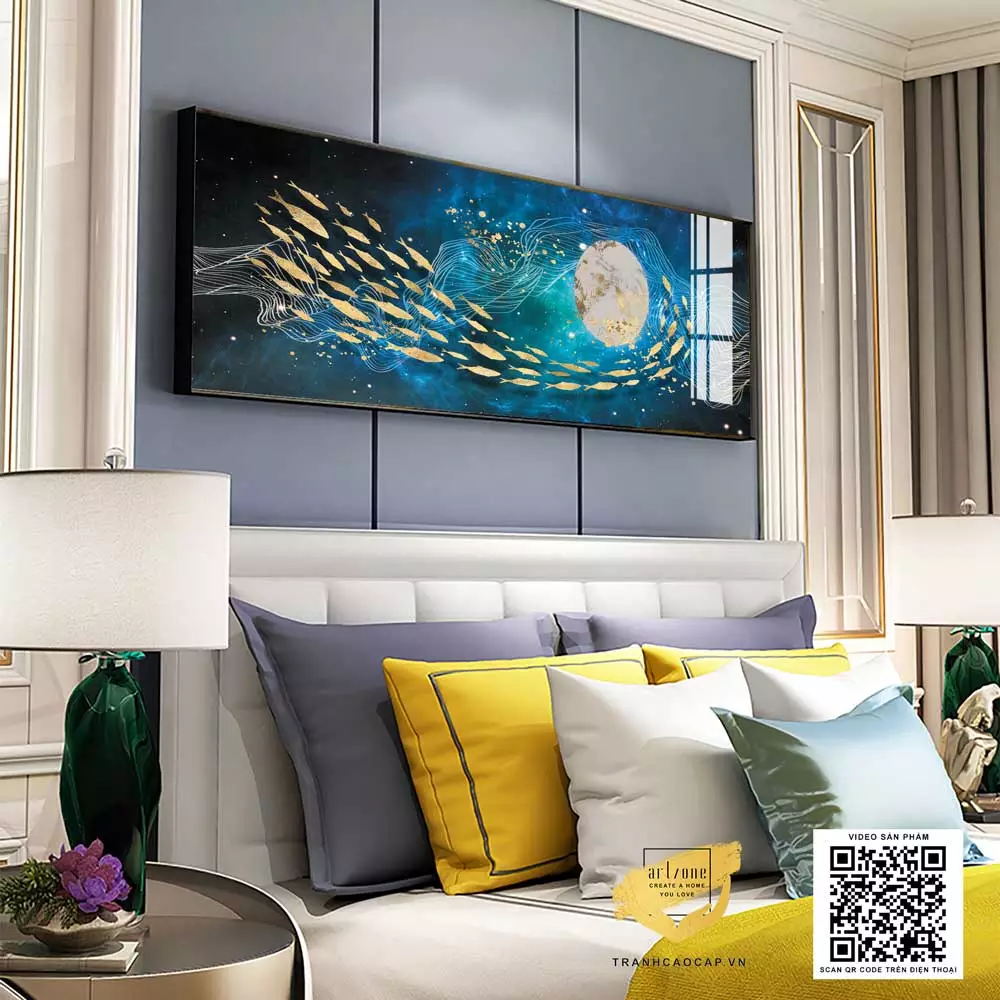 Chọn kích thước tranh cân đối với diện tích phòng