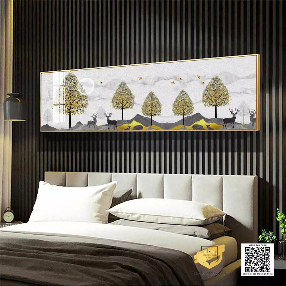 Tranh treo phòng ngủ Mica AZ1-0701 Series mang đến vẻ đẹp sang trọng và tinh tế