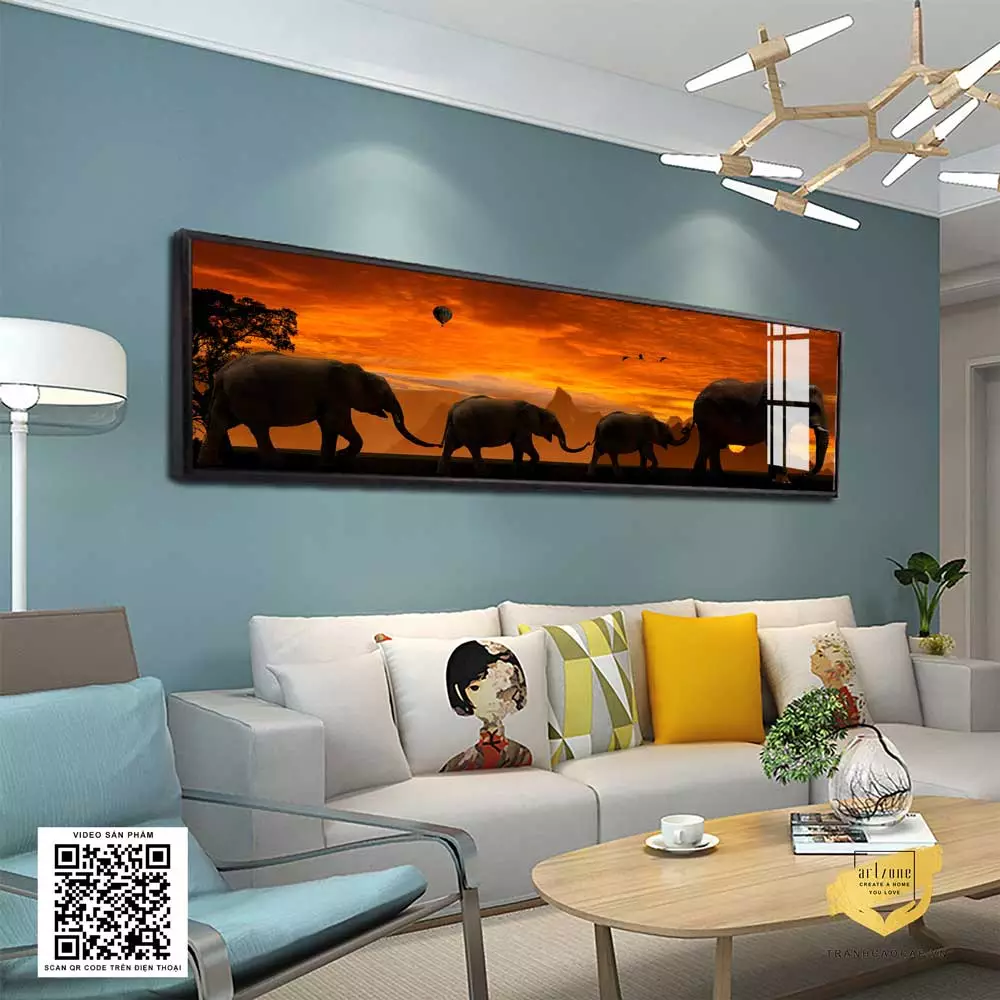 Khung tranh góp phần quan trọng vào vẻ đẹp tổng thể của bức tranh Các loại khung tranh phù hợp cho tranh treo phòng ngủ