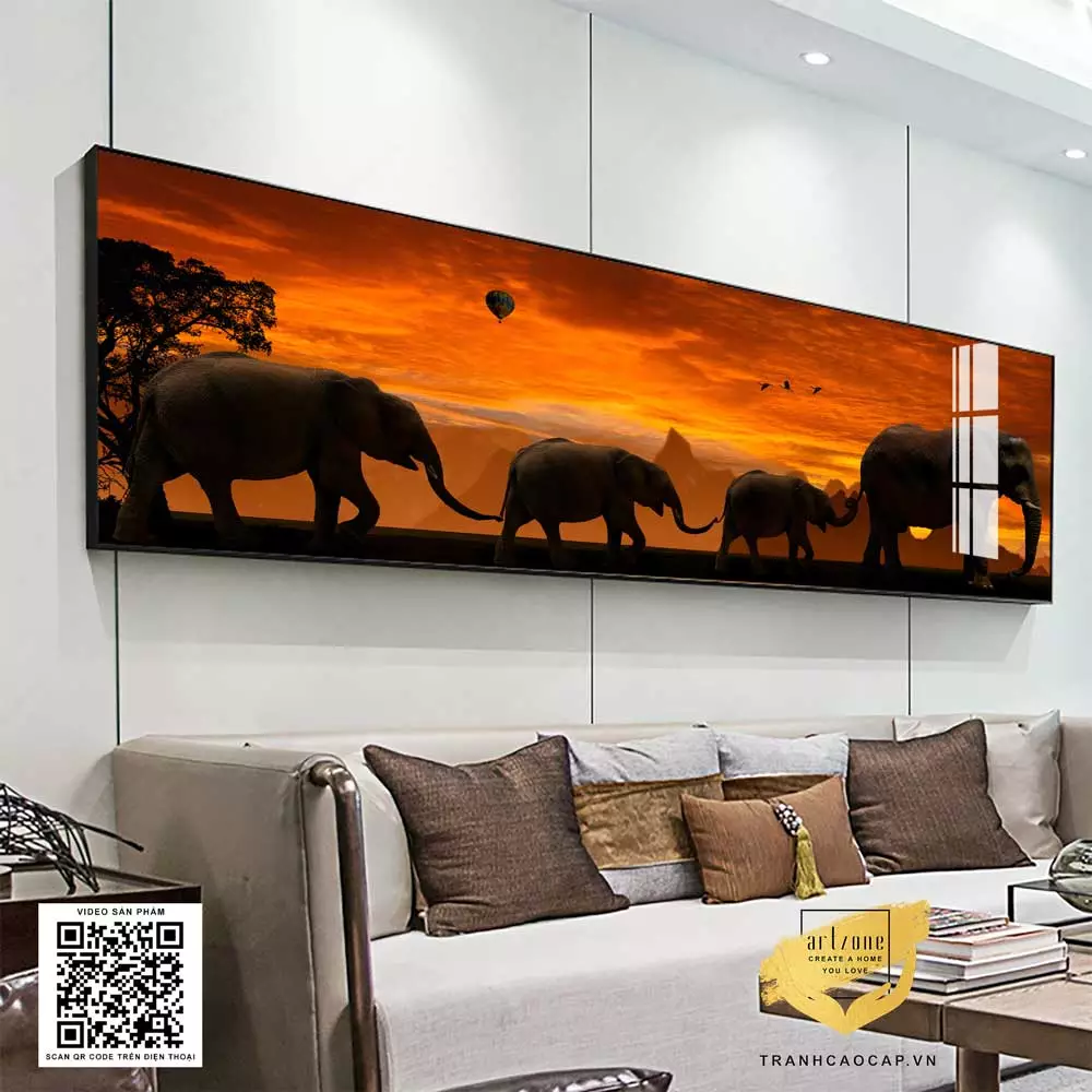 Kích thước tranh cần phù hợp với diện tích tường và không gian tổng thể Lựa chọn kích thước tranh treo phòng ngủ phù hợp