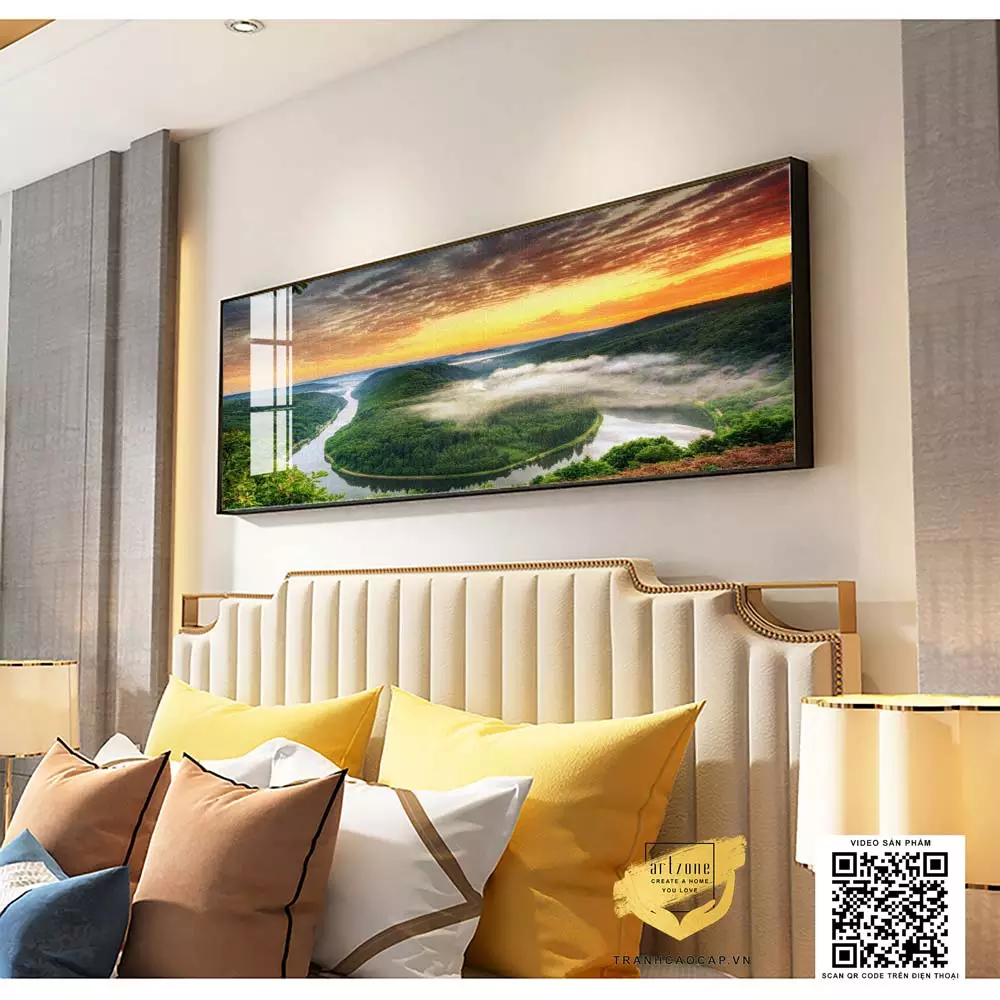 Cách treo tranh đúng cách trong phòng ngủ