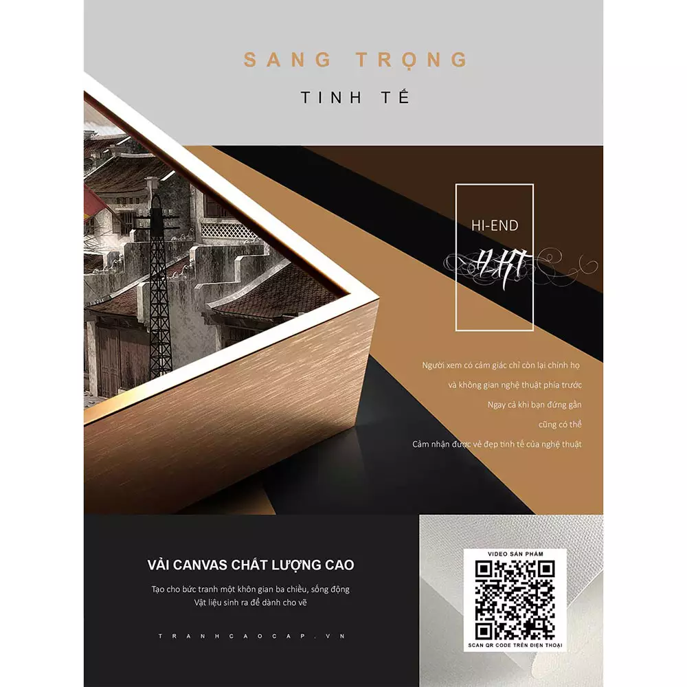 Tranh phong cảnh Hà Nội xưa AZ1-0982-MICA