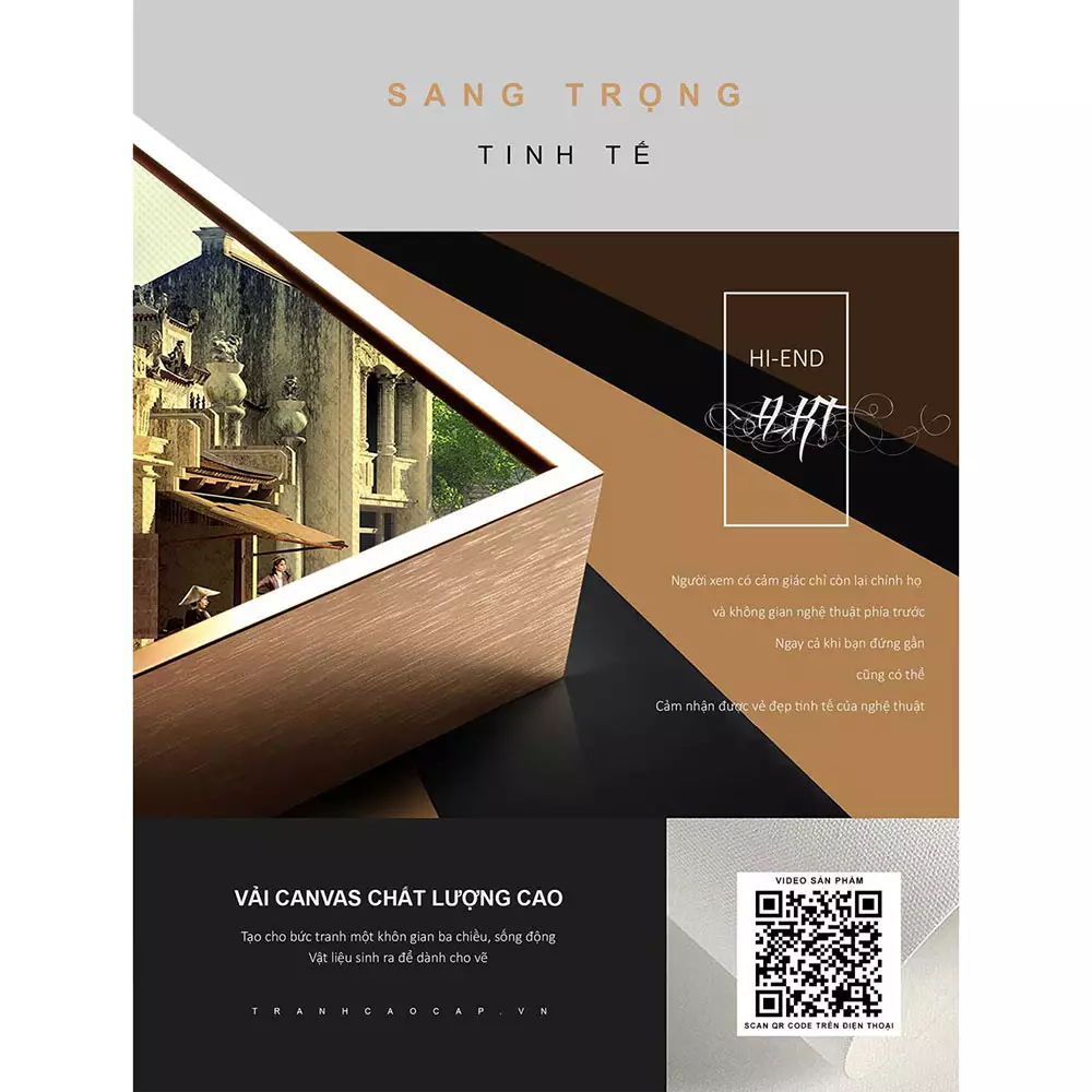 Tranh Phong Cảnh Hà Nội Xưa – Vẻ đẹp vượt thời gian