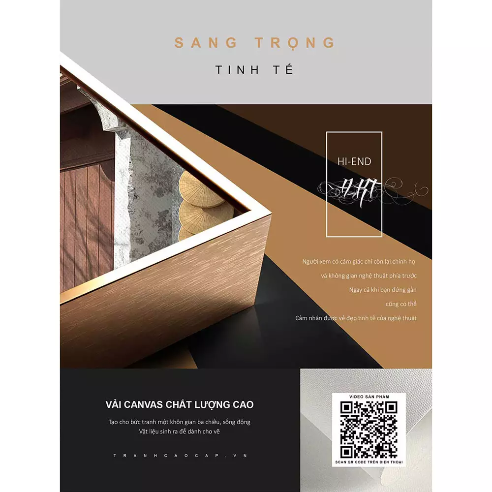 Bức tranh Phong cảnh Hà Nội xưa