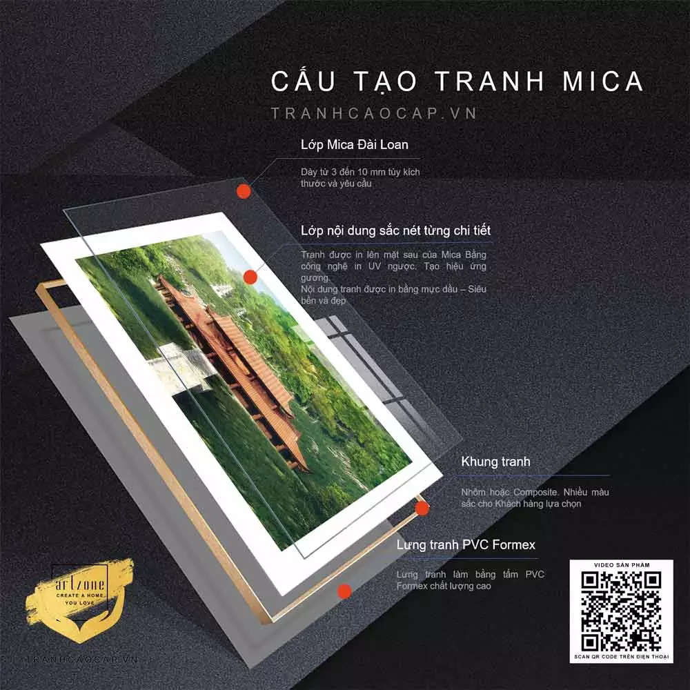 Tranh Hà Nội xưa AZ1-0962-MICA đa dạng kích thước