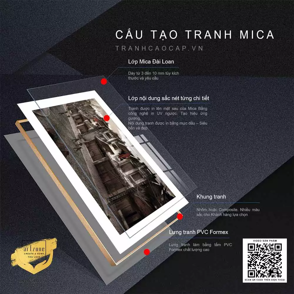 Tranh Hà Nội xưa cho không gian sống thêm thư thái