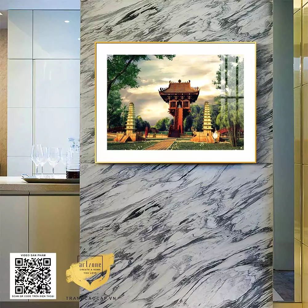 Tranh Hà Nội Xưa với kích thước phù hợp