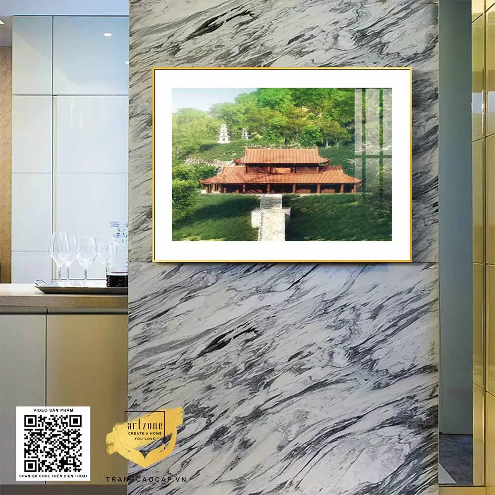 Tranh Hà Nội xưa trong không gian nội thất cổ điển