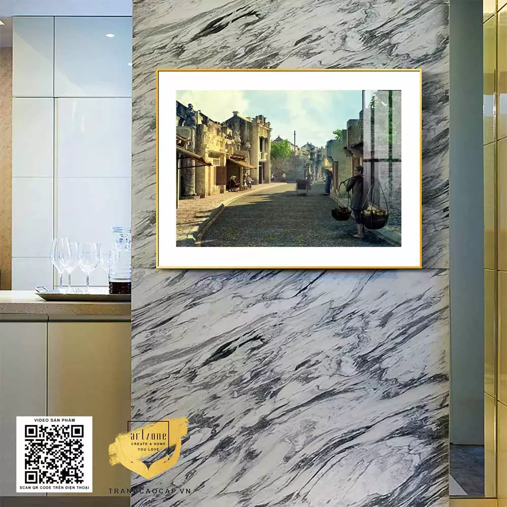 Tranh Phong Cảnh Hà Nội Xưa AZ1-0992-MICA