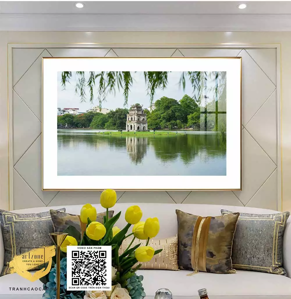 Bức tranh Phong cảnh Hà Nội xưa - Tinh hoa văn hóa và nghệ thuật