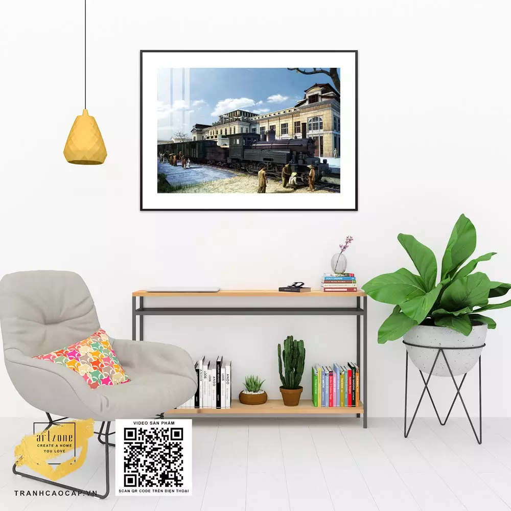 Tranh phong cảnh Hà Nội xưa hợp phong thủy
