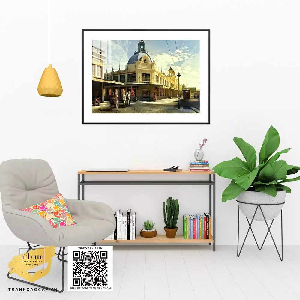 Chất liệu Mica cao cấp của tranh Hà Nội xưa