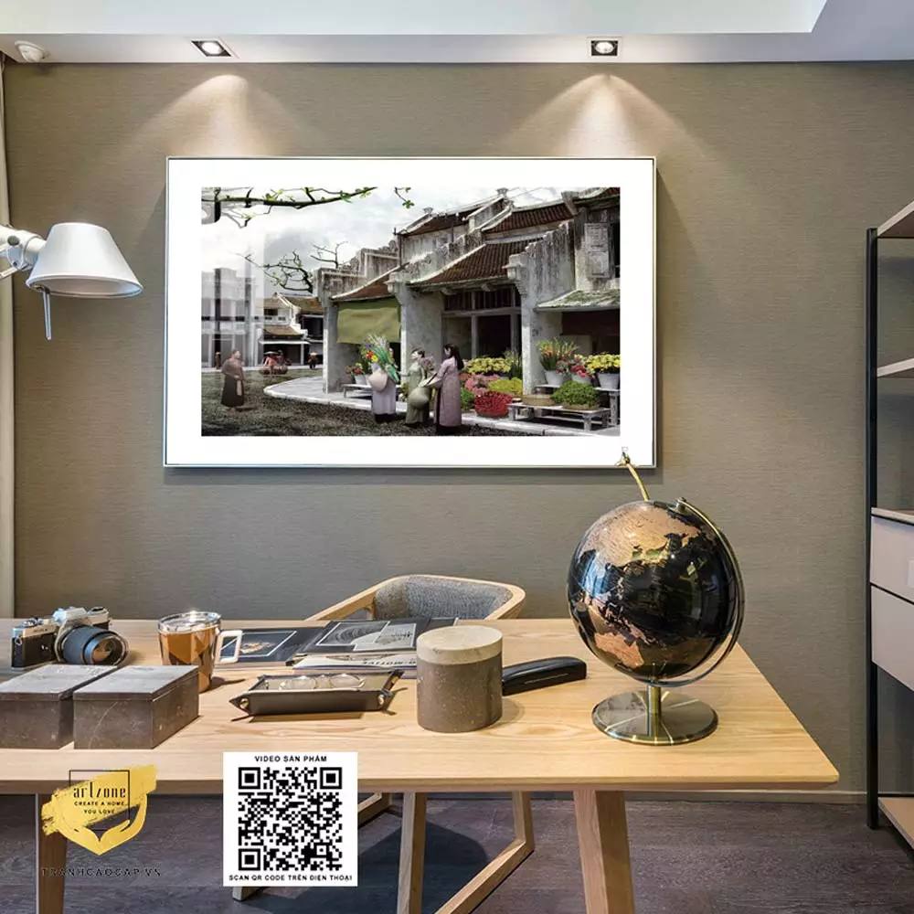 Tranh Hà Nội xưa mã AZ1-0980-MICA
