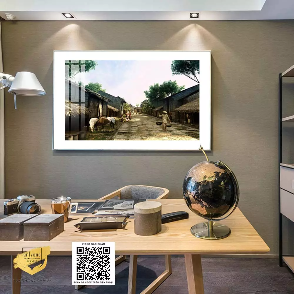 Tạo sự liên kết giữa tranh và đồ nội thất