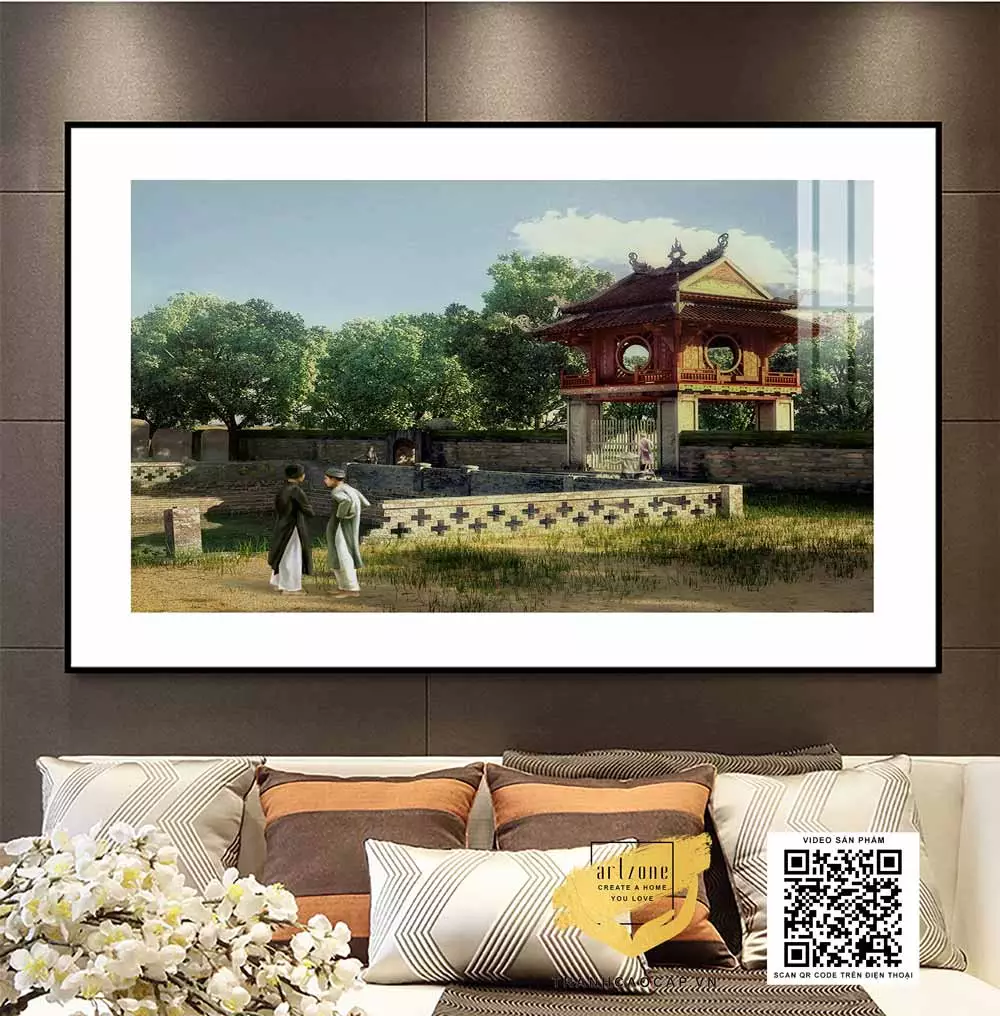 Chất liệu và khung tranh phù hợp