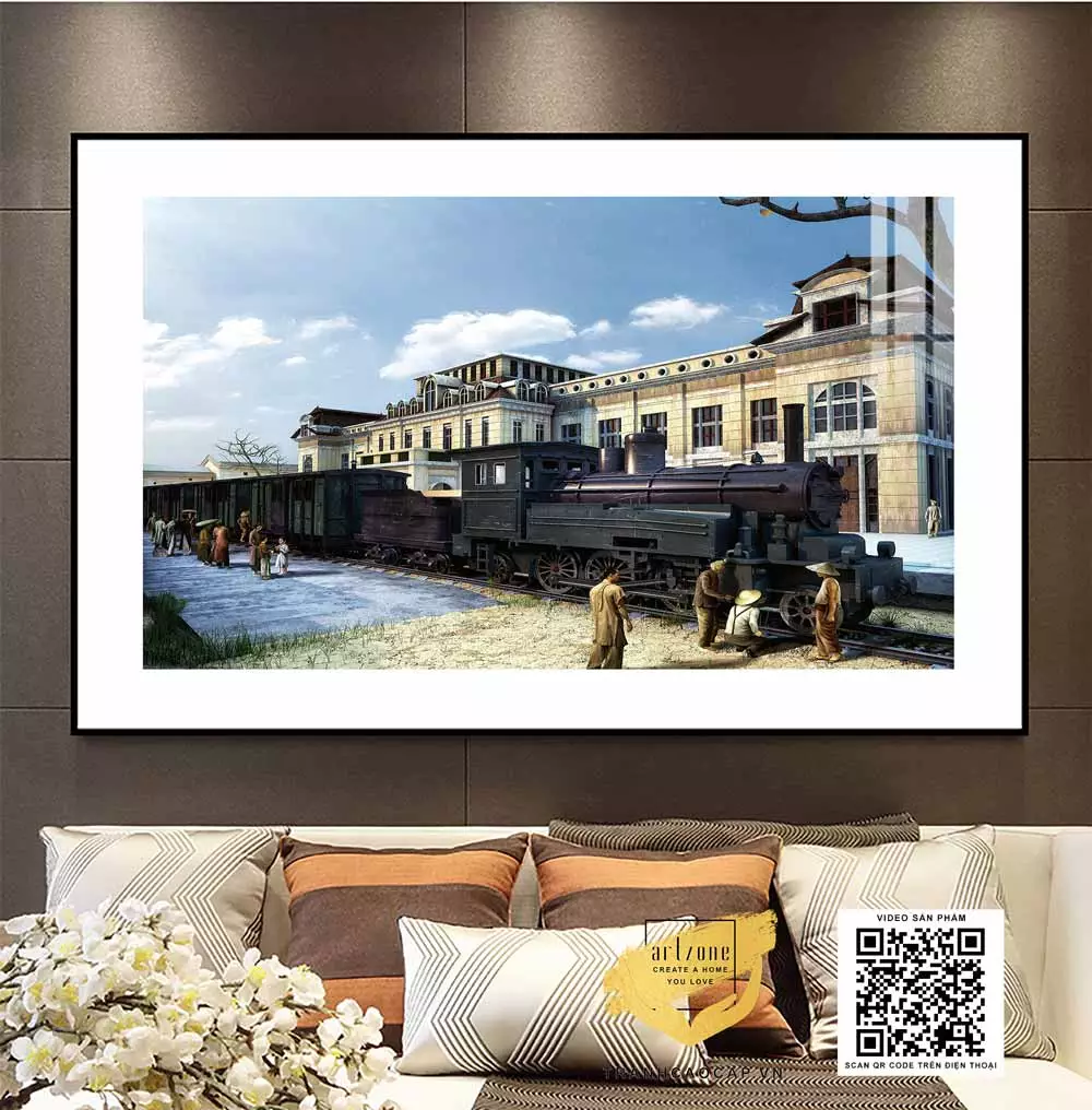 Cách treo tranh Hà Nội Xưa đẹp