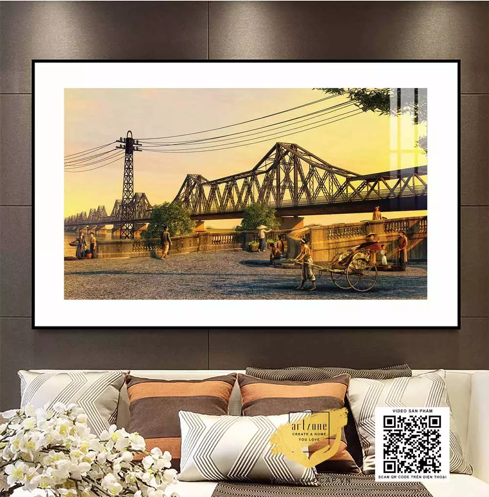 Không chú ý đến ánh sáng khi treo tranh