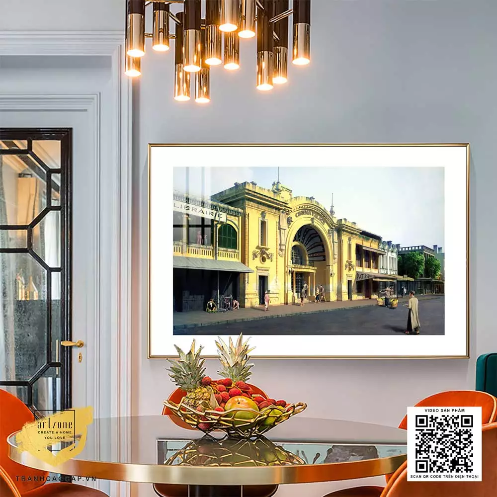 Bố trí ánh sáng hợp lý để làm nổi bật tranh