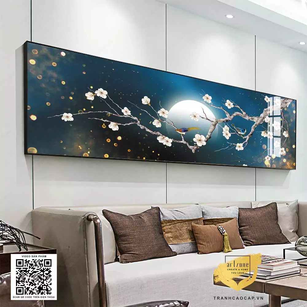 Kích thước tranh đa dạng cho phòng ngủ
