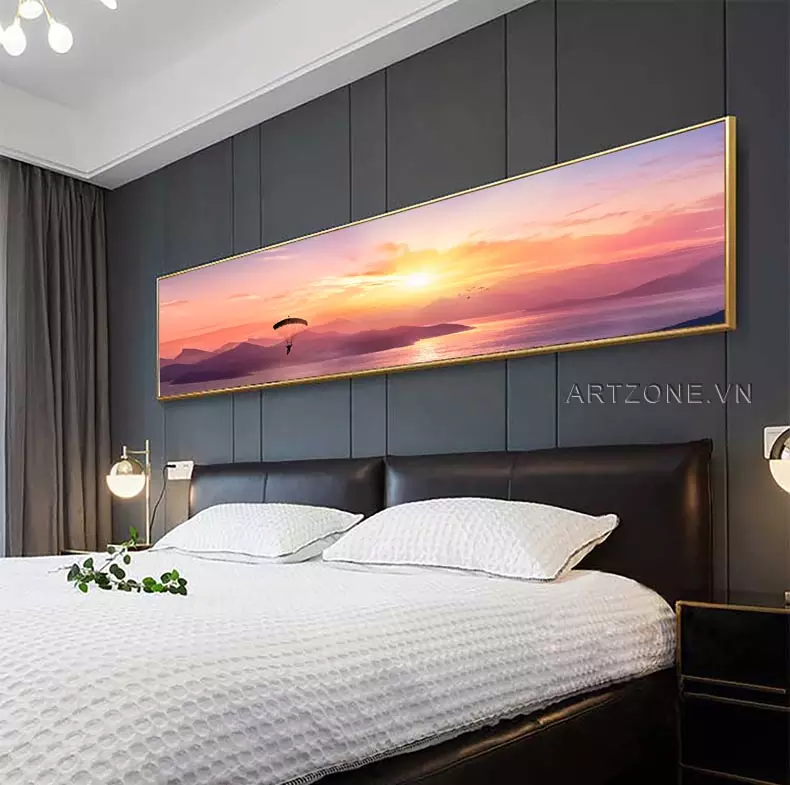 Tranh phong cảnh hoàng hôn cho giấc ngủ ngon