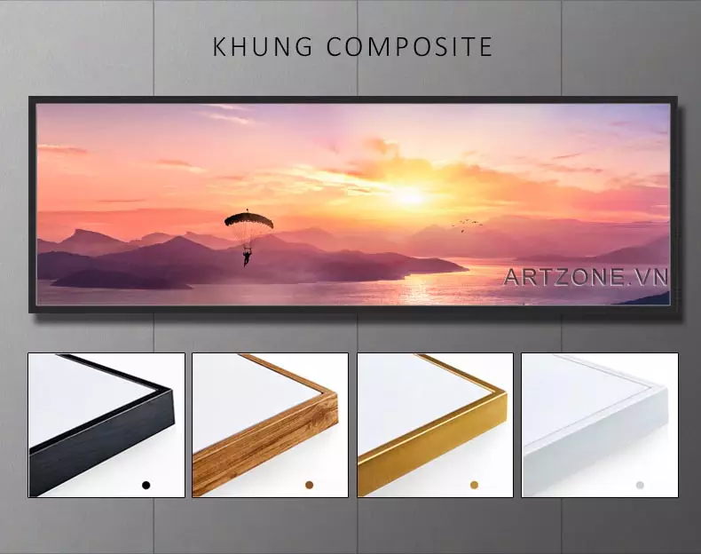 Cách treo tranh phong cảnh hoàng hôn trong phòng ngủ