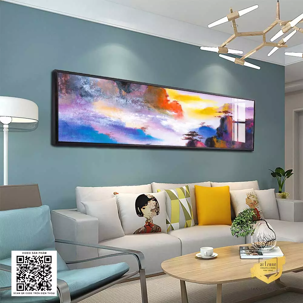 Kích thước tranh phù hợp với phòng ngủ