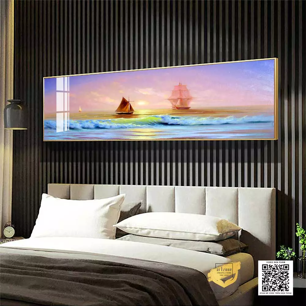 Lợi ích của việc treo tranh phong cảnh trong phòng ngủ