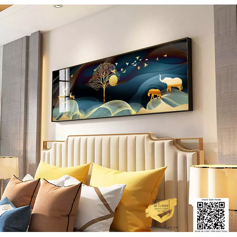Tranh mica cao cấp cho phòng ngủ