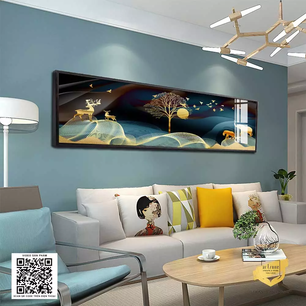 Ánh sáng làm nổi bật vẻ đẹp của tranh