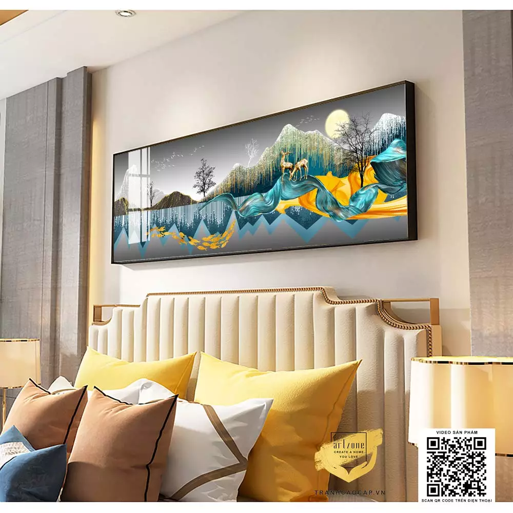 Chi tiết hươu vàng trong tranh Hình ảnh chi tiết hươu vàng trong tranh