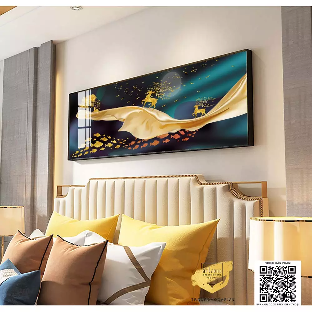 Tranh treo phòng ngủ Mica cao cấp