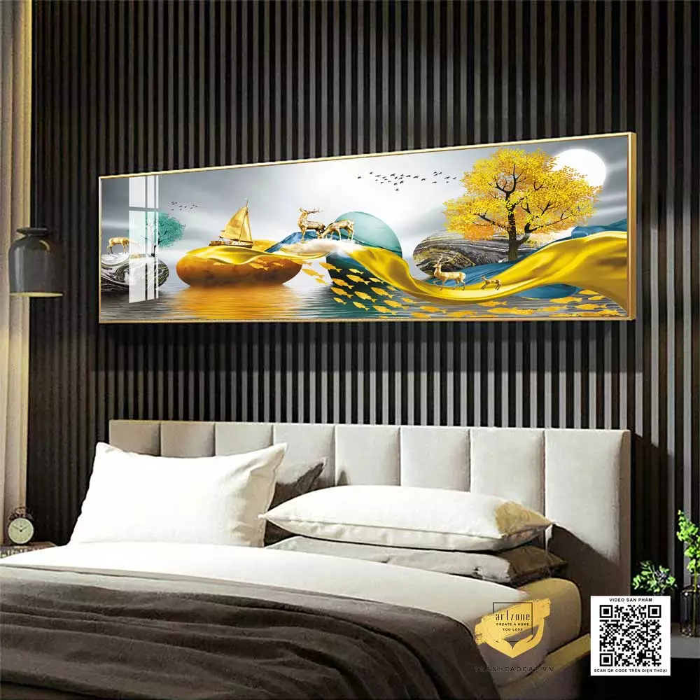 Lựa chọn khung tranh phù hợp với phong cách phòng ngủ