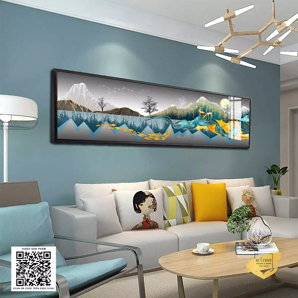 Chủ đề tranh phong cảnh Chủ đề tranh phong cảnh mang lại sự thư thái cho phòng ngủ