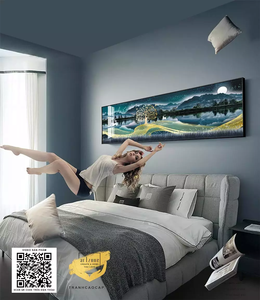 Ưu điểm của tranh Mica treo phòng ngủ