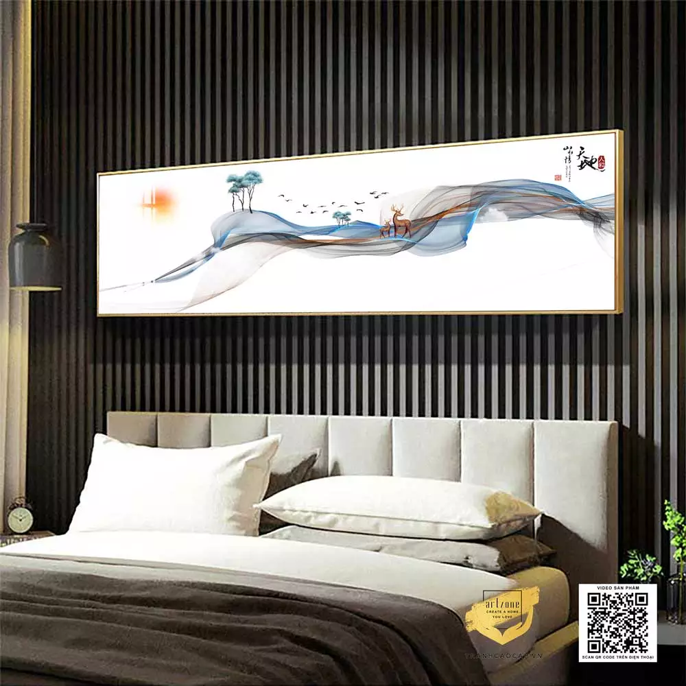 Tranh AZ1-0692 mang đến không gian phòng ngủ thư thái