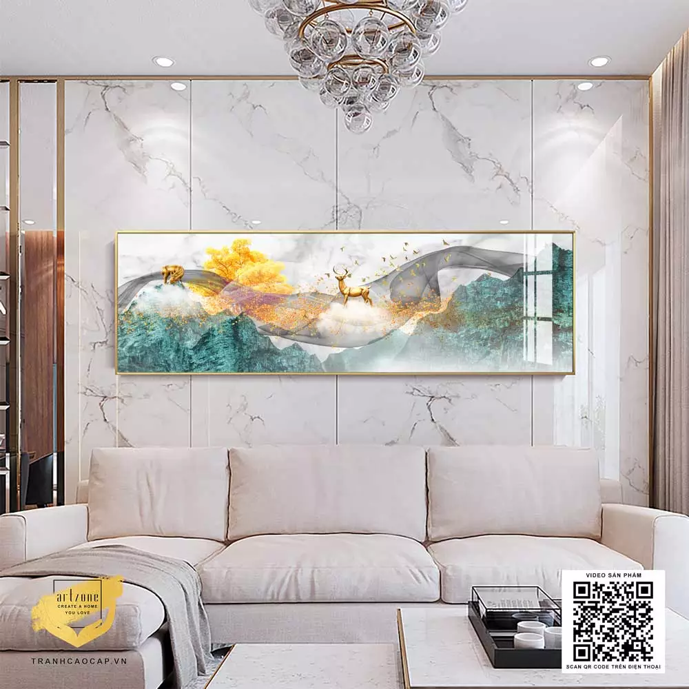 Hình ảnh hươu vàng biểu tượng cho sự thanh tao và tài lộc