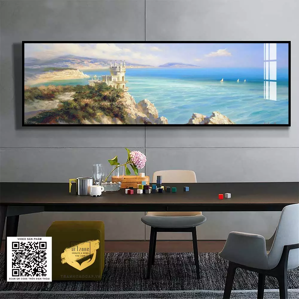 Cách treo tranh phong cảnh trong phòng ngủ