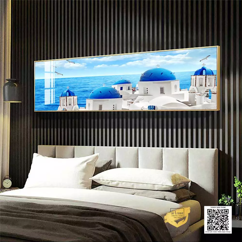 Tranh treo tường phòng ngủ khung composite