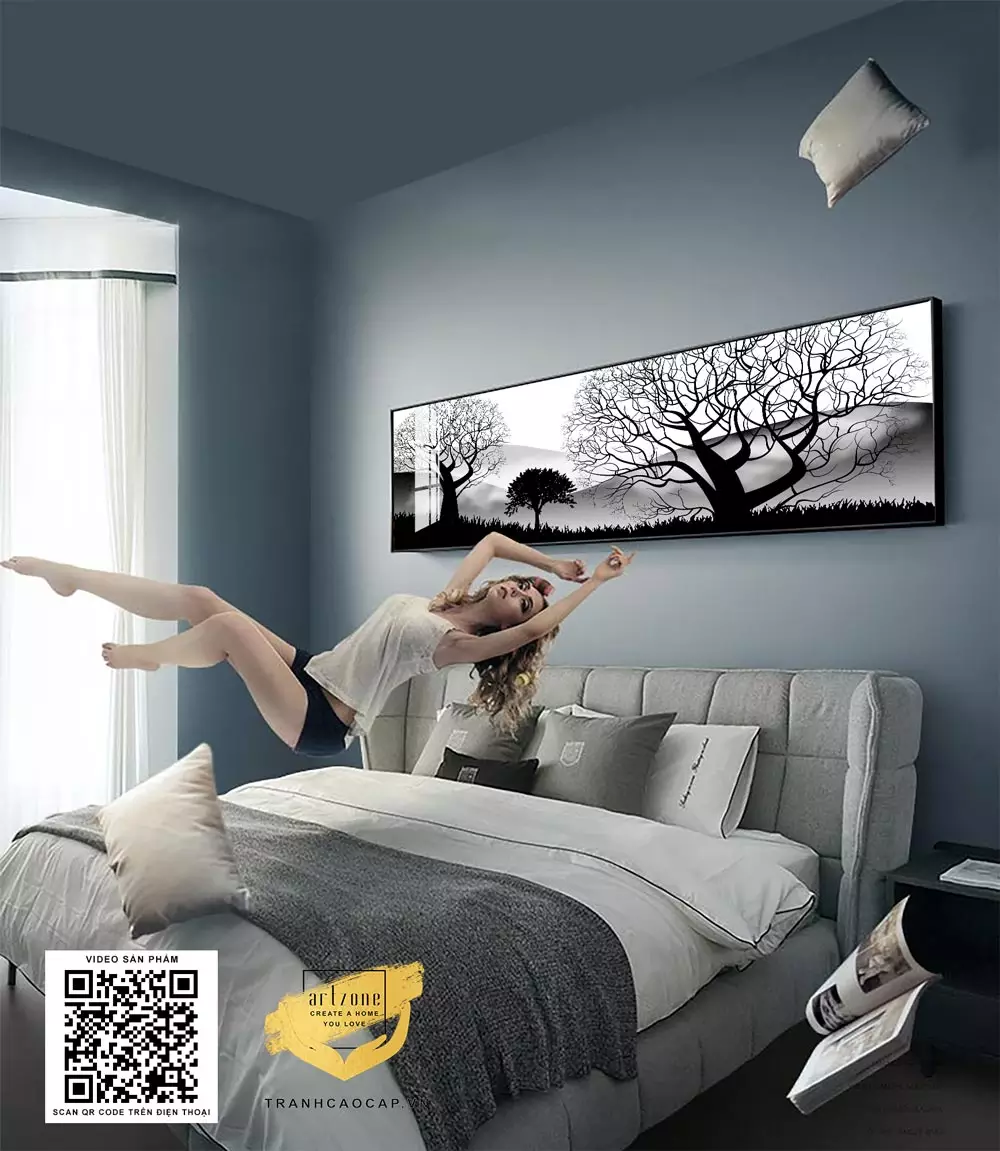 Sai lầm treo tranh quá cao hoặc quá thấp