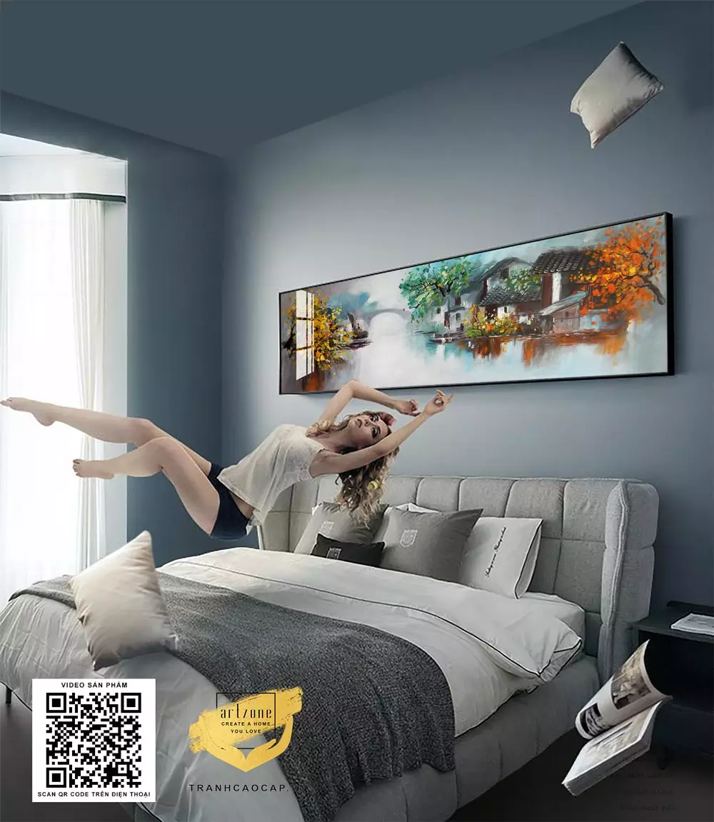 Ánh sáng làm nổi bật vẻ đẹp của tranh