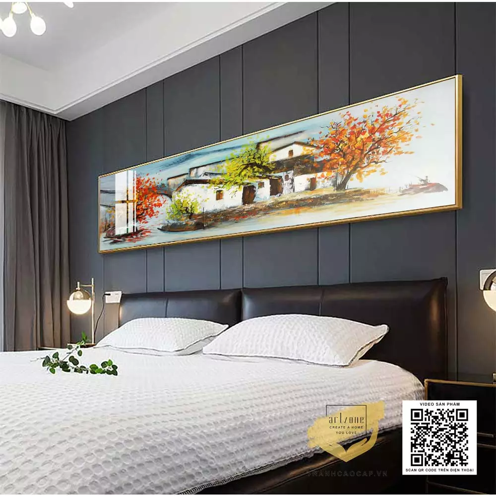 Bức tranh treo tường phòng ngủ với chất liệu Mica cao cấp