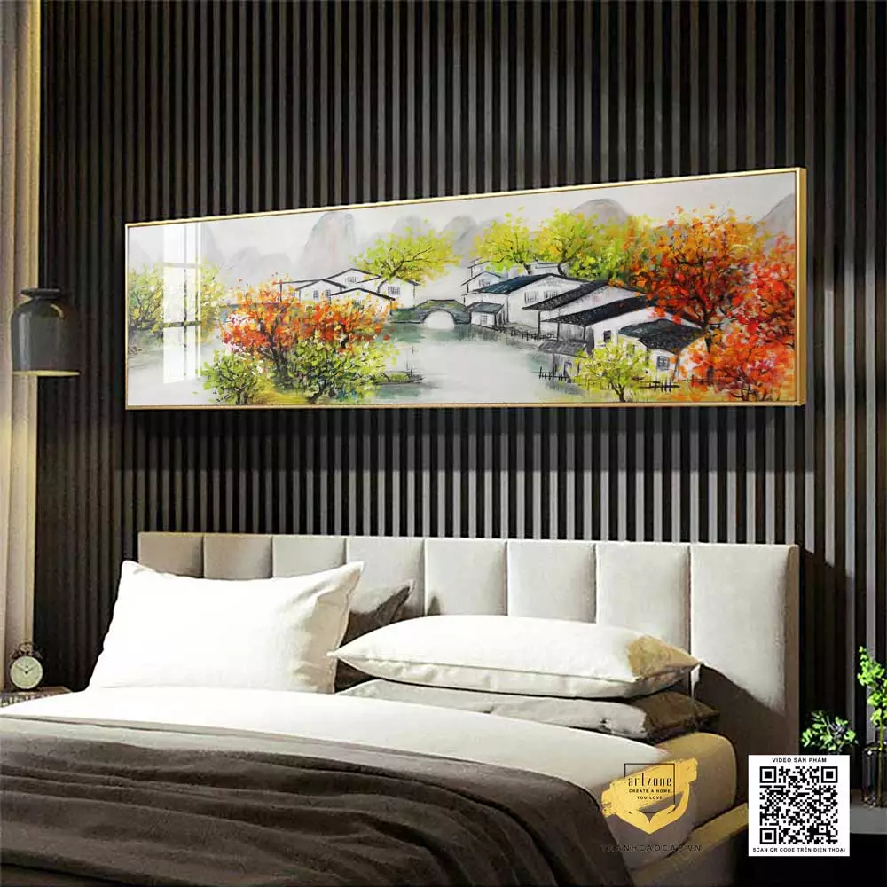 Chọn kích thước tranh phù hợp với diện tích phòng ngủ