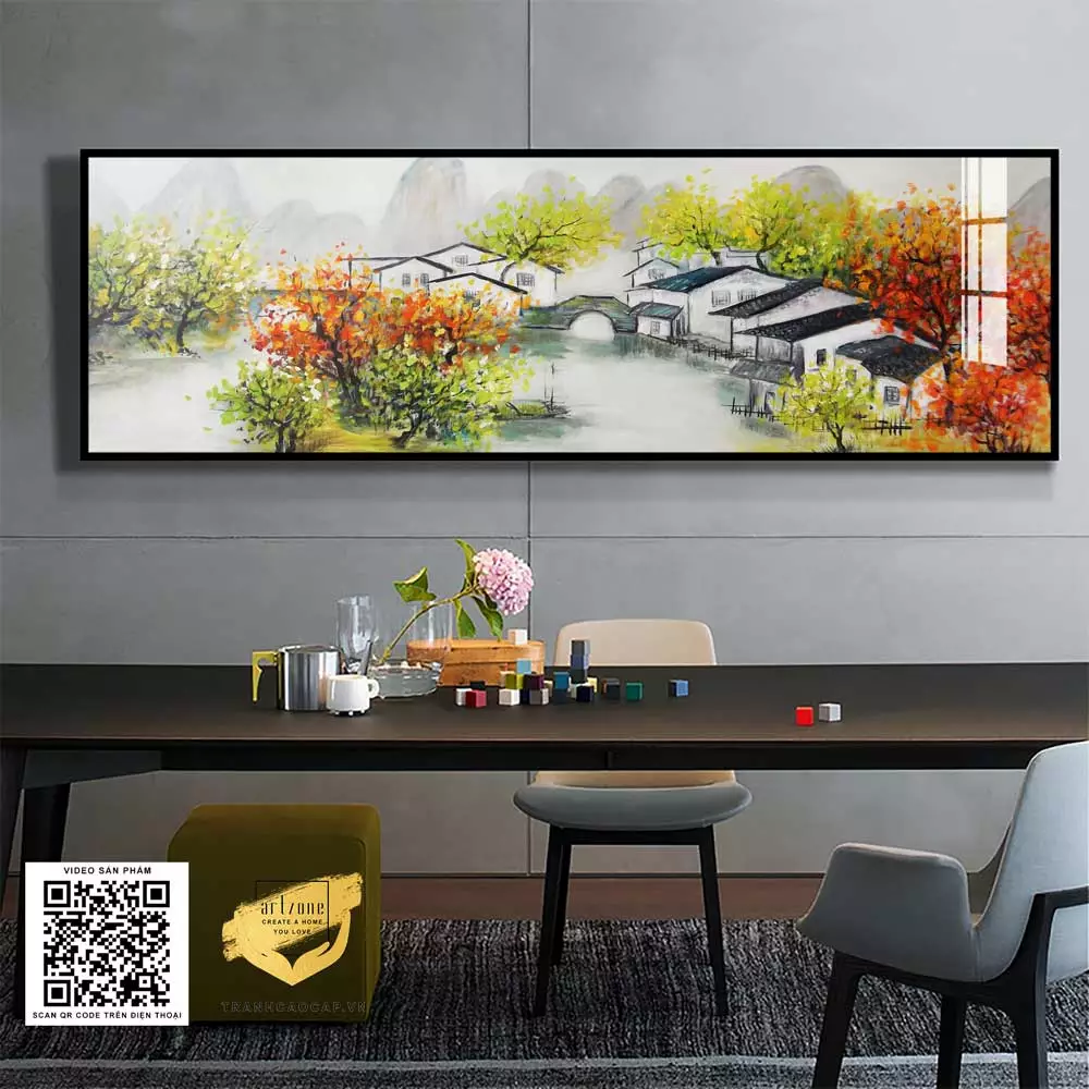 Tranh phong cảnh cho phòng ngủ nhỏ