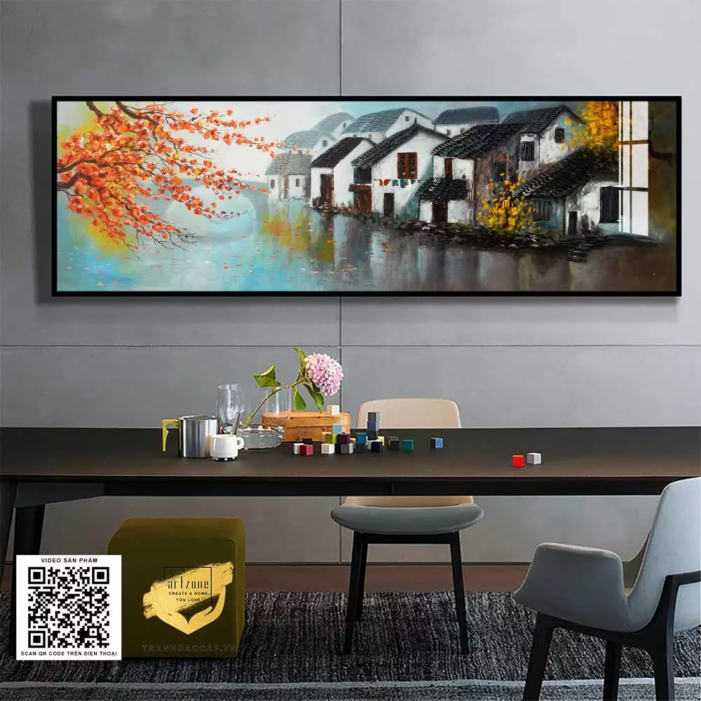 Không gian phòng ngủ tràn đầy cảm hứng với tranh mica