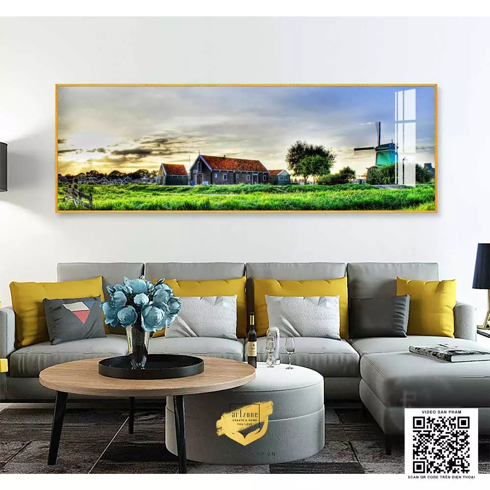 Tranh tạo điểm nhấn cho phòng ngủ