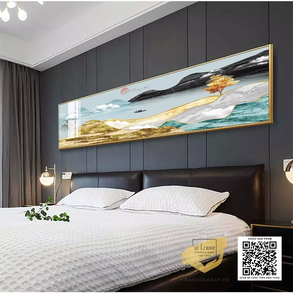 Vị trí treo tranh lý tưởng trong phòng ngủ