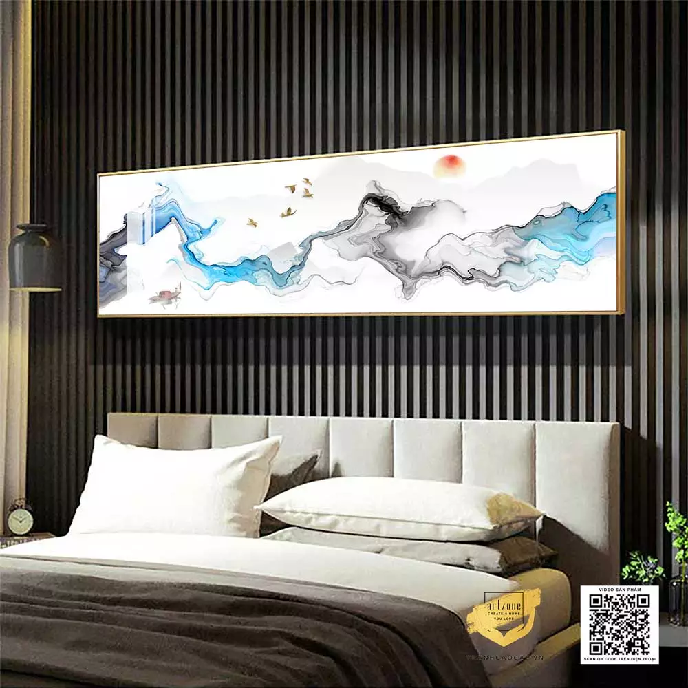 Treo tranh ở vị trí phù hợp để tạo điểm nhấn