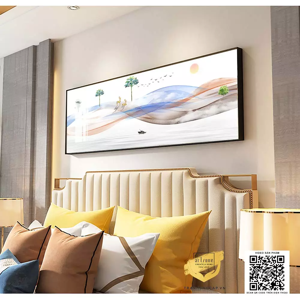 Ý nghĩa bức tranh Người Lạ Đờn Trên Sông Và Đàn Hươu Vàng